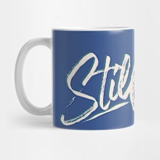 Still Emo (2024, White and Teal) Mug